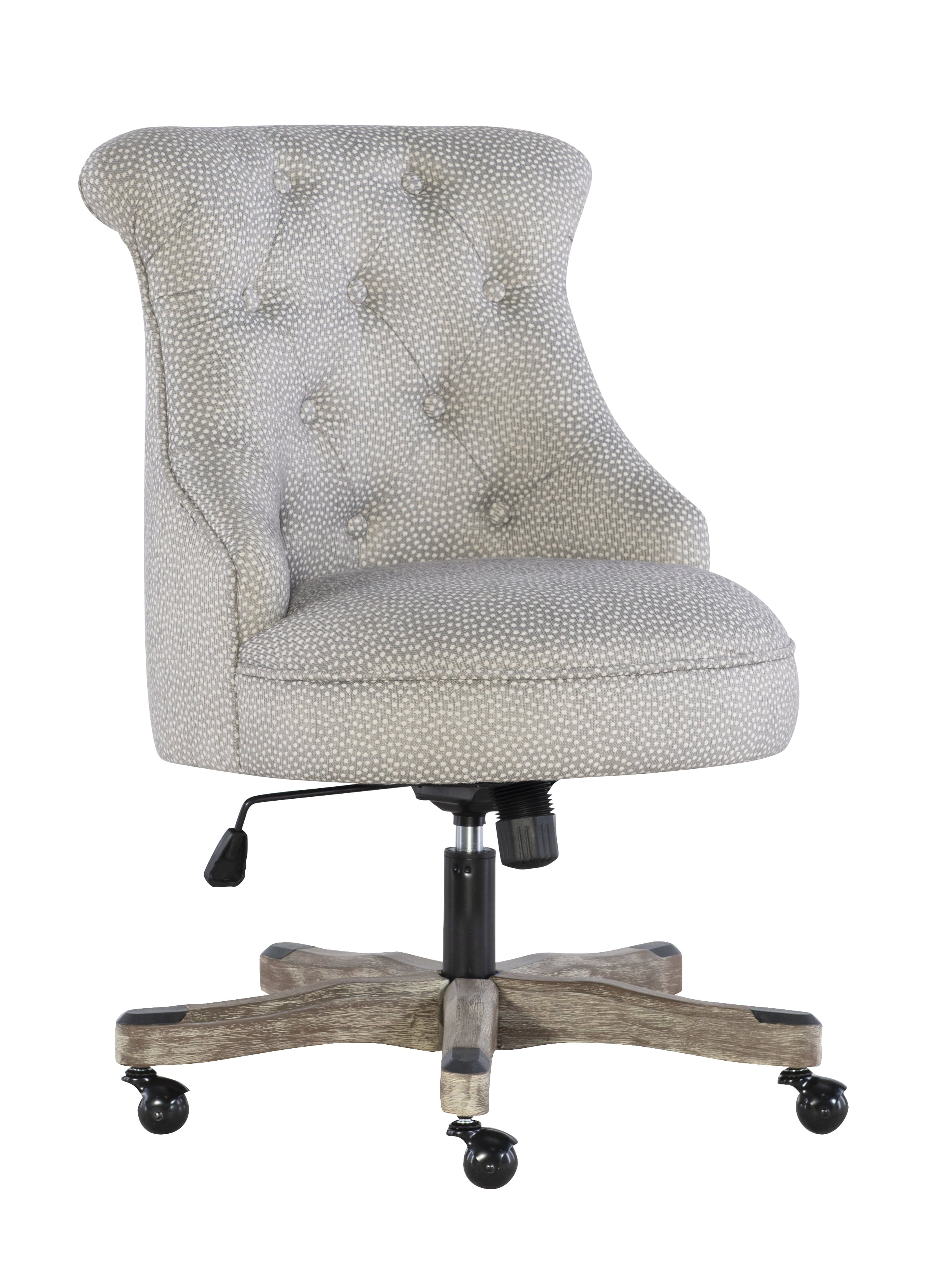 Chair with Adjustable Height in Light Gray