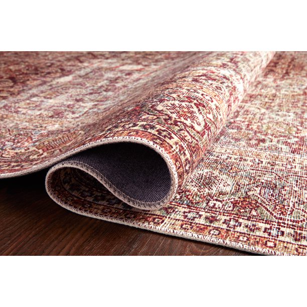 Area Rug Size 18x18 Inches in Printed Cinnamon Sage Oriental