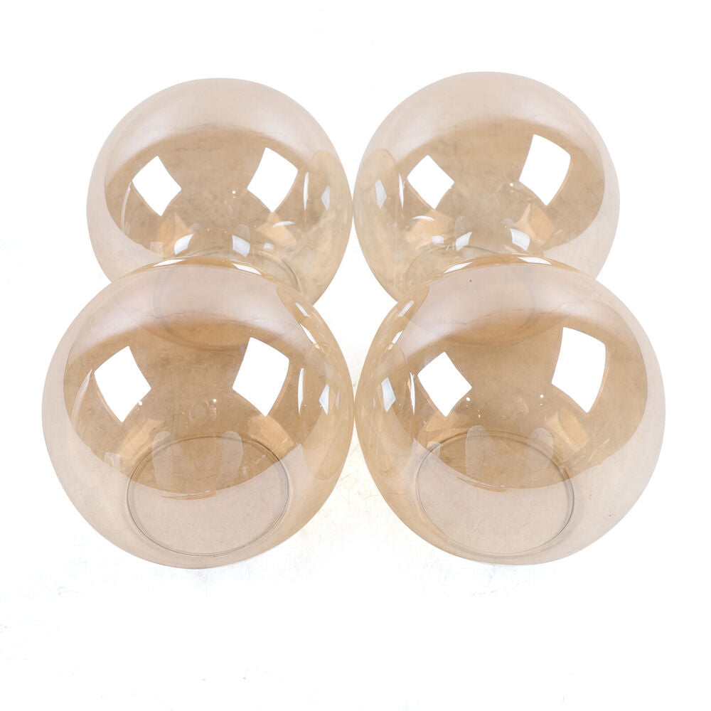 Chandelier 4 Glass Pendant in Gold