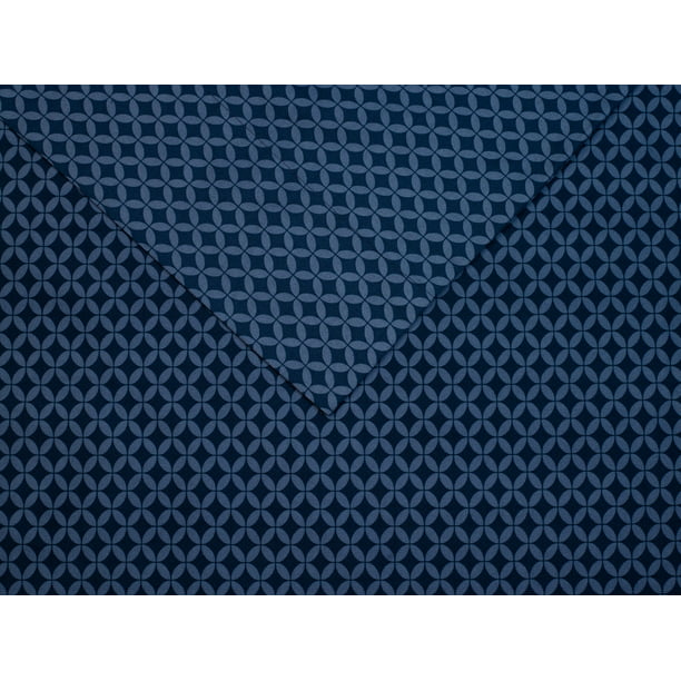 Bed Sheet Set Queen Size 4 Pieces in Navy Geo