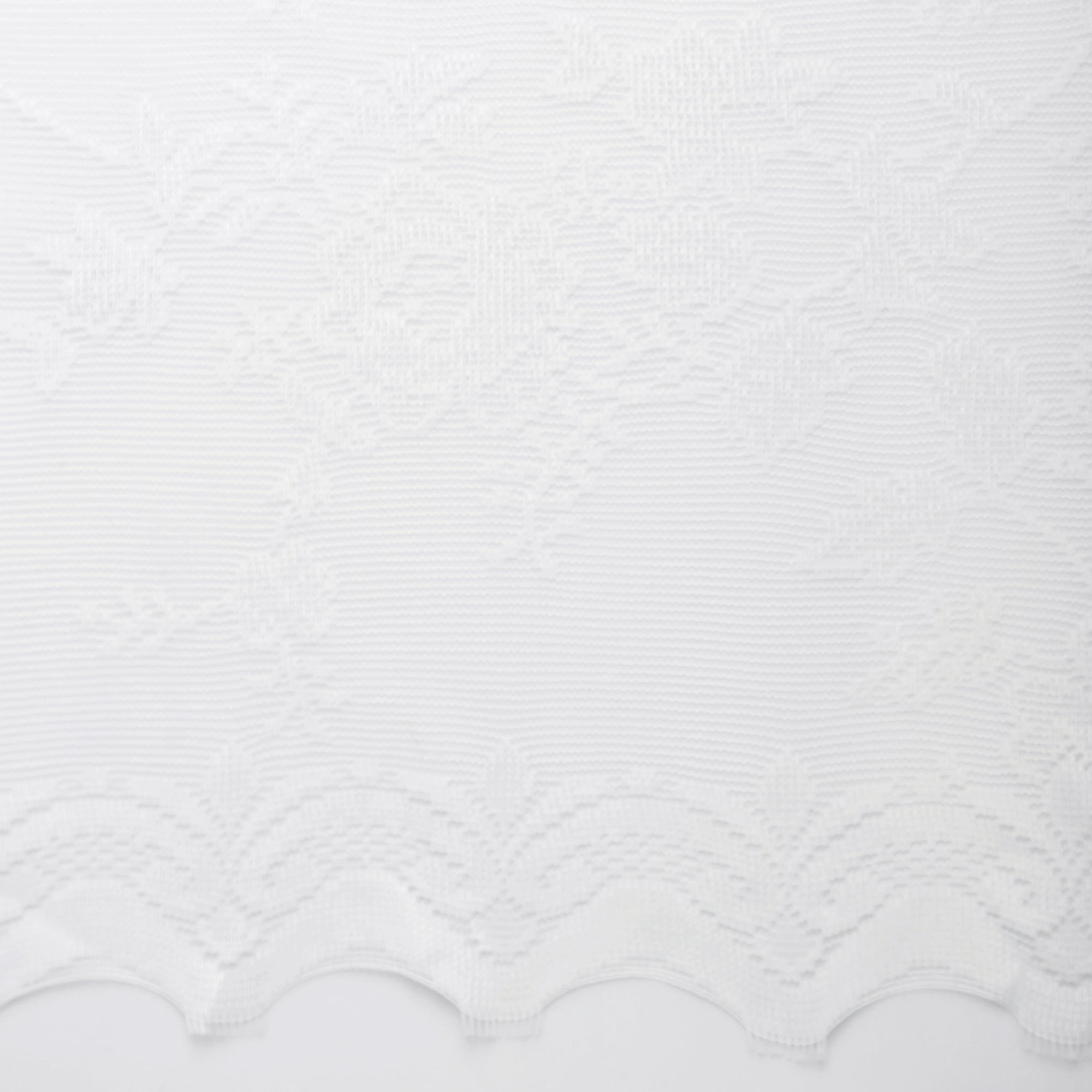 Rod Pocket Kitchen Curtains 58x24 Inches in White