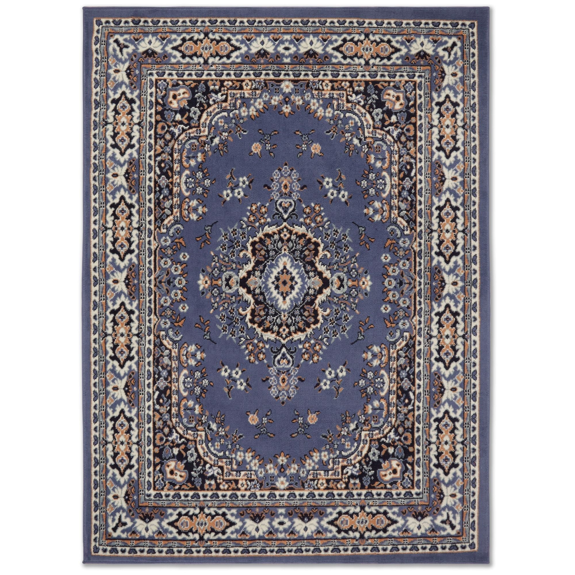 Area Rug Size 5Ft 2Inch x 7Ft 4Inch in Country Blue
