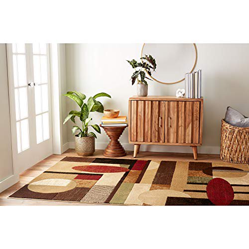 Contemporary Geometric Area Rug in 86x62 Inches