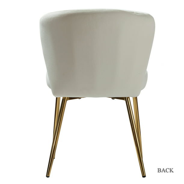 Chair Karat Home Luna Wingback in Ivory