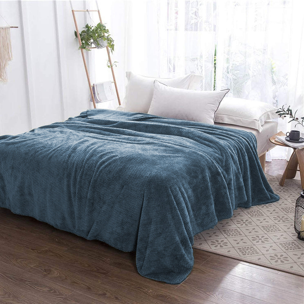 Blanket Soft Cozy in Blue Throw 27.5x39 Inches
