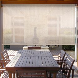 Cordless Outdoor Sun Shade in Brown 8ft x 6ft