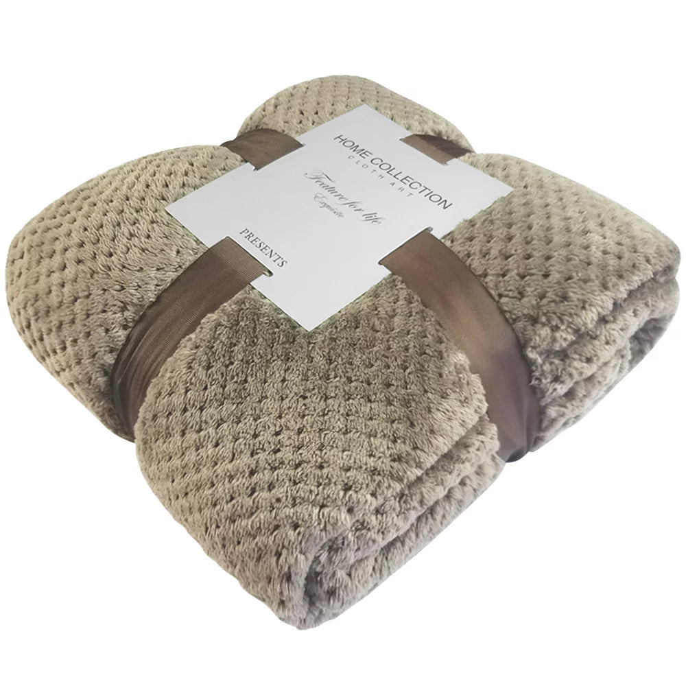 Blanket Soft Cozy in Brown Throw 59x79 Inches