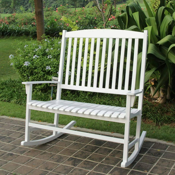 Outdoor Rocking Chair in White
