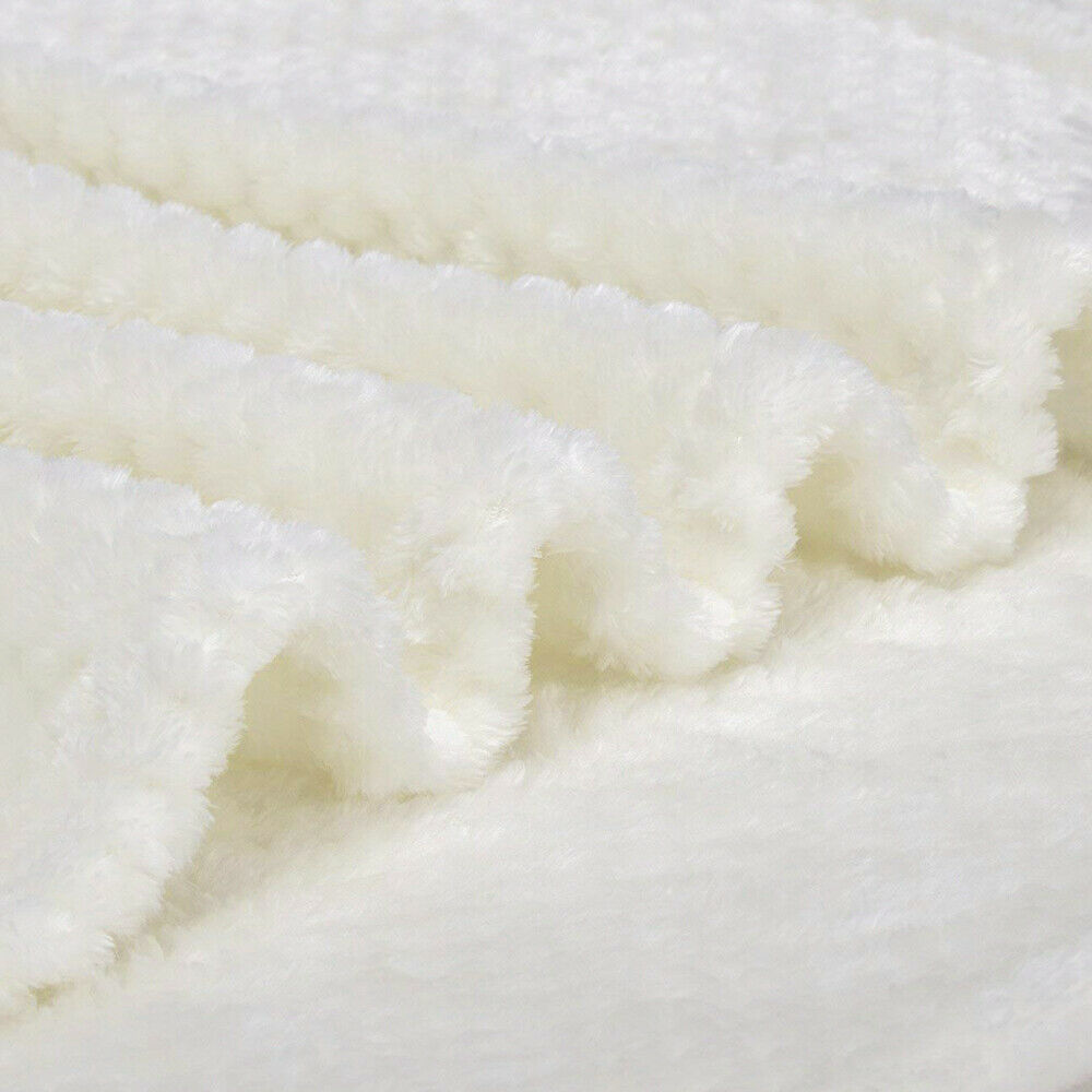 Blanket Soft Cozy in Beige Throw 59x79 Inches