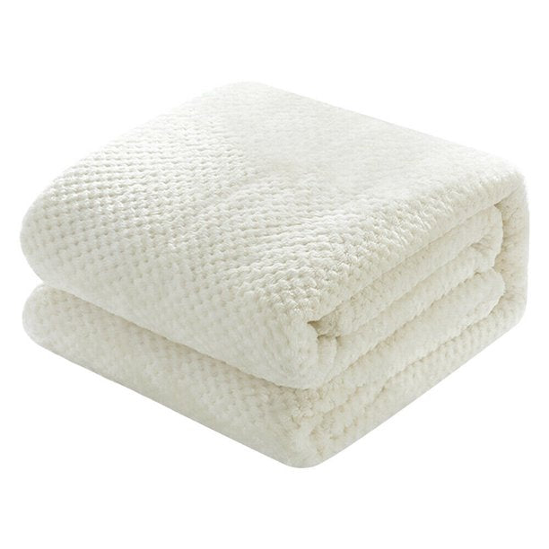 Blanket Soft Cozy in Beige Throw 59x79 Inches