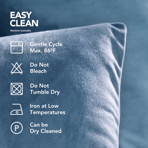 Pillow Covers for Couch Sofa Haze Blue 16x16 inches Pack of 2