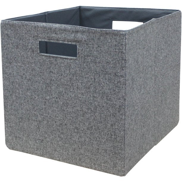 Cube Storage Bins in Gray 2 Pack