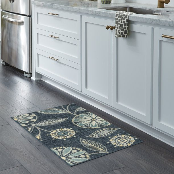 Blue Multi Floral Area Rug