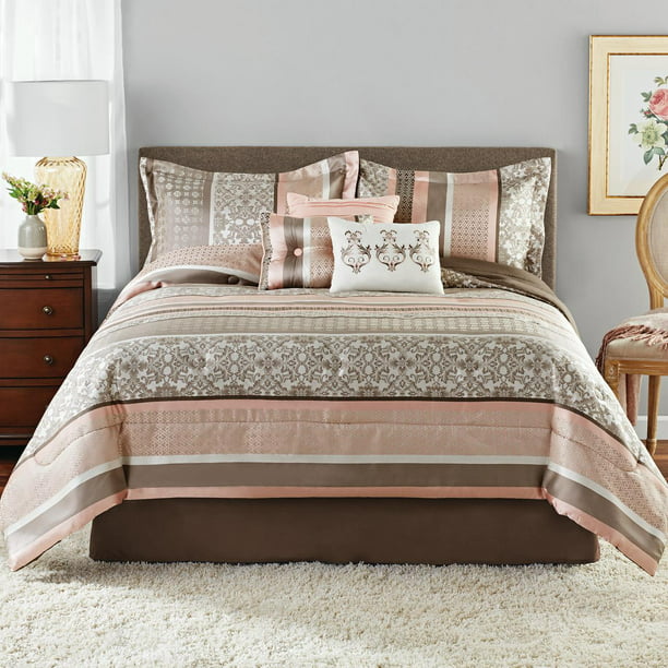 Comforter Set Shams 3 Dec Pillows and Bed Skirt