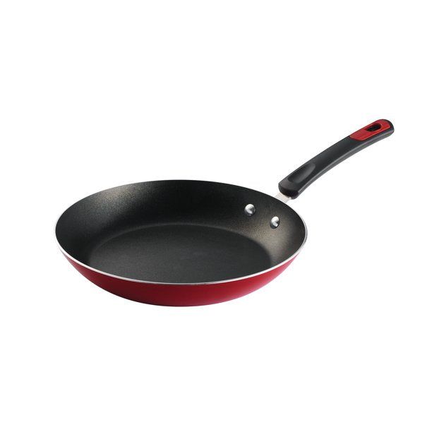 Aluminum Nonstick Fry Pans Metallic Red 3 Pack