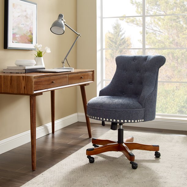 Chair with Adjustable Height in Dark Blue