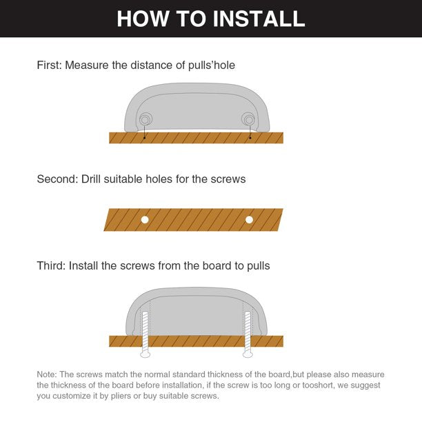 Cabinet Pulls Handle in Bronze