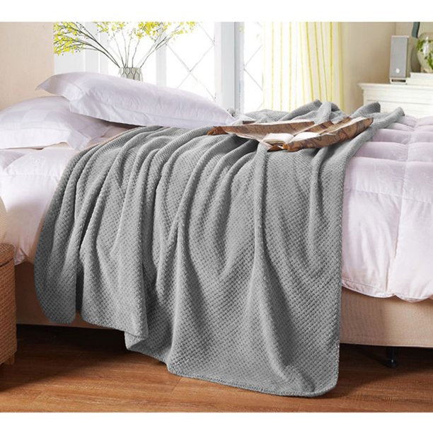 Blanket Soft Cozy Throw 59x79 Inches in Gray