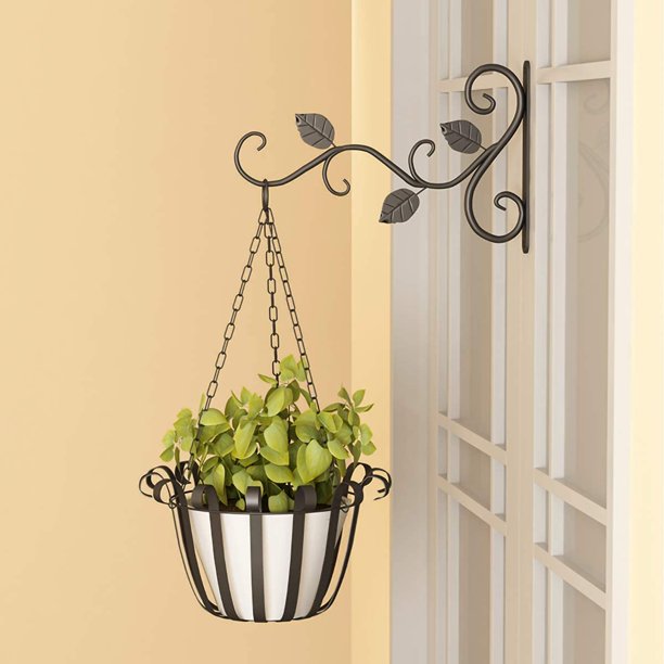 Hanging Plant Bracket 1Pcs in Black