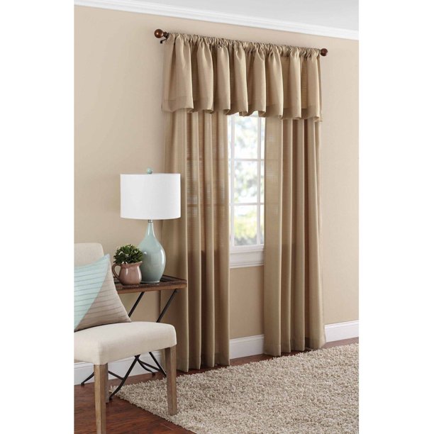 Curtain Single Panel 56 x 17 Inches in Taupe