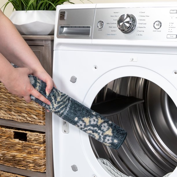 Multi Floral Runner Rug  1ft 8in x 5ft in Blue