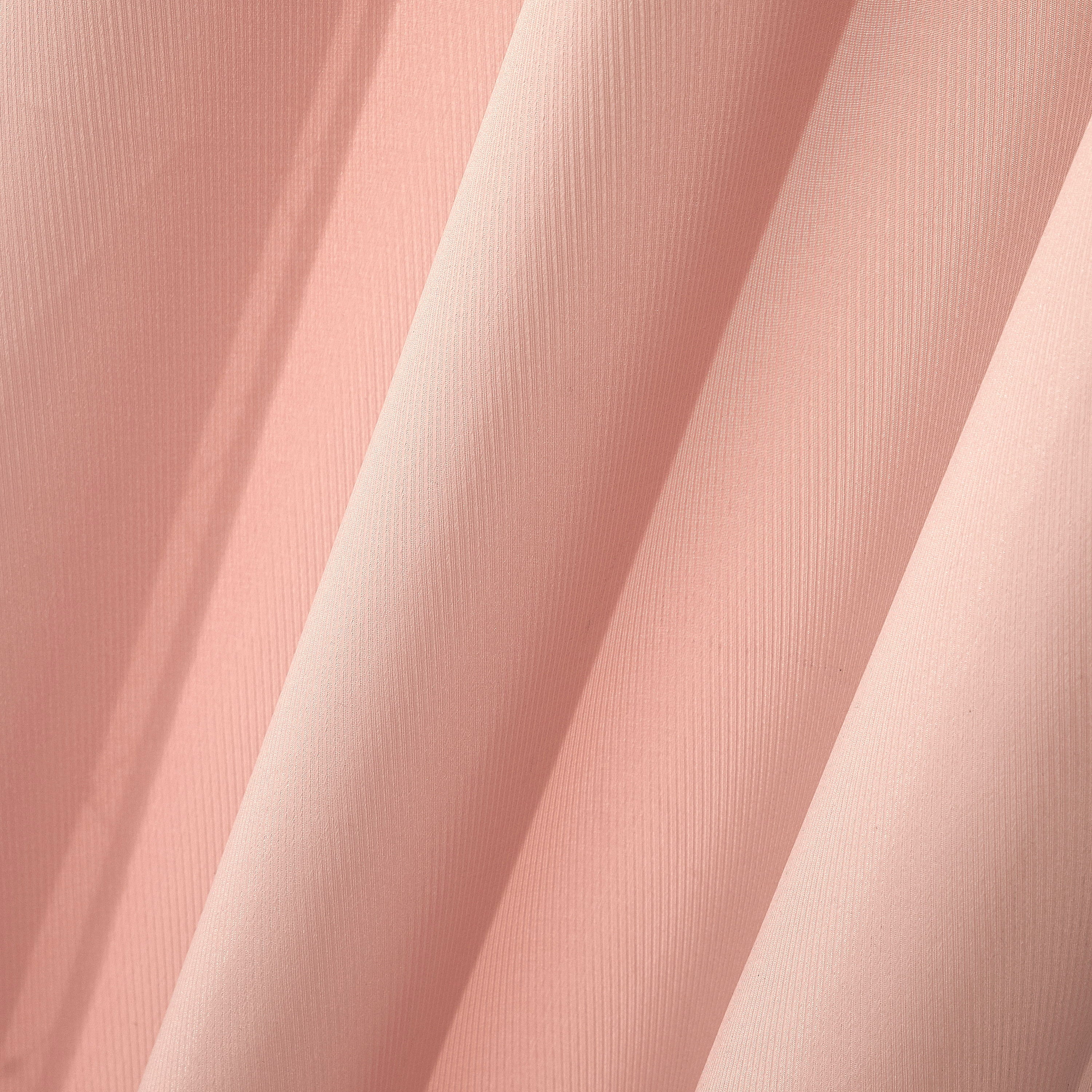 Curtain Embroidered Lattice Sheer & Twill Weave in 4 Piece 84 Inch Blush Pink