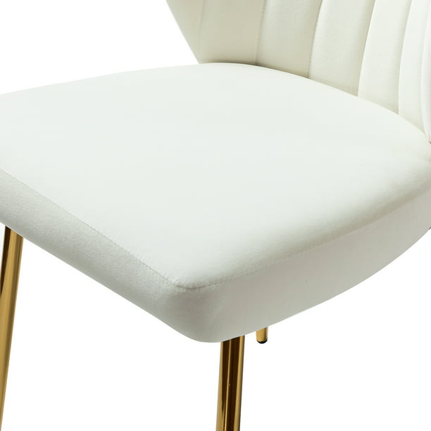 Chair Karat Home Luna Wingback in Ivory