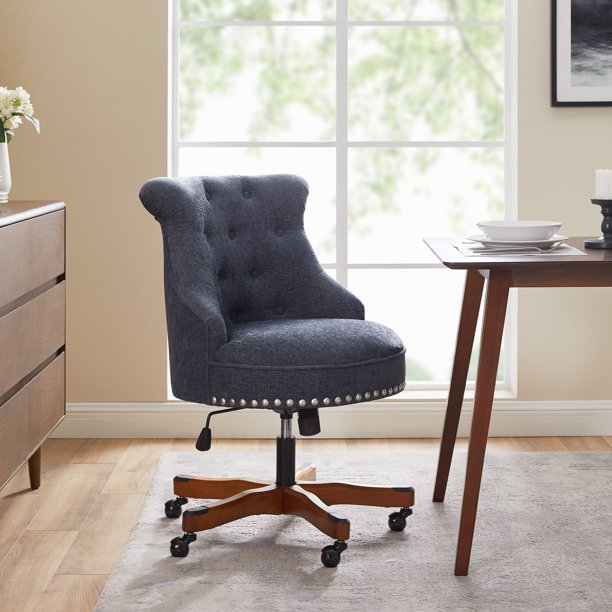 Chair with Adjustable Height in Dark Blue