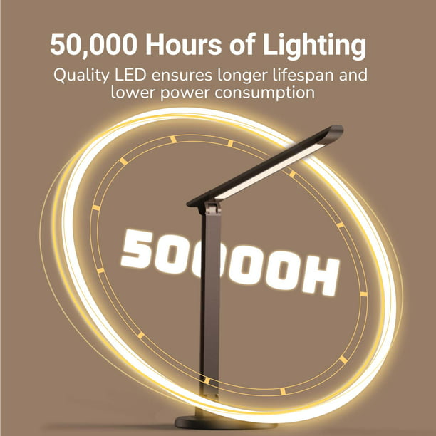 Desk Lamp in LED with 7 Brightness Levels and 5 Color Modes