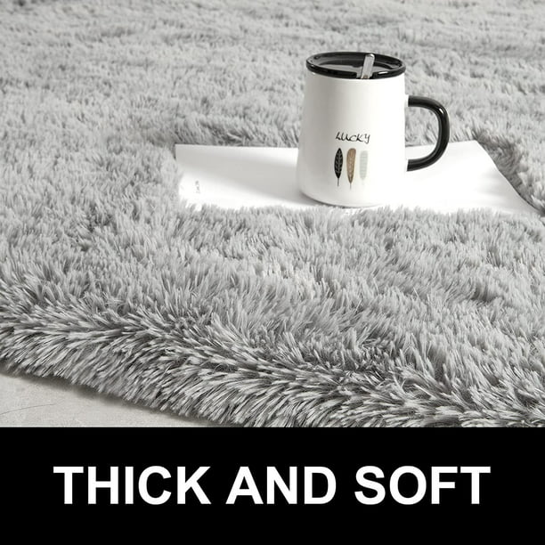 Area Rug Modern Rugs for Bedroom 4x5.3 Feet in Gray