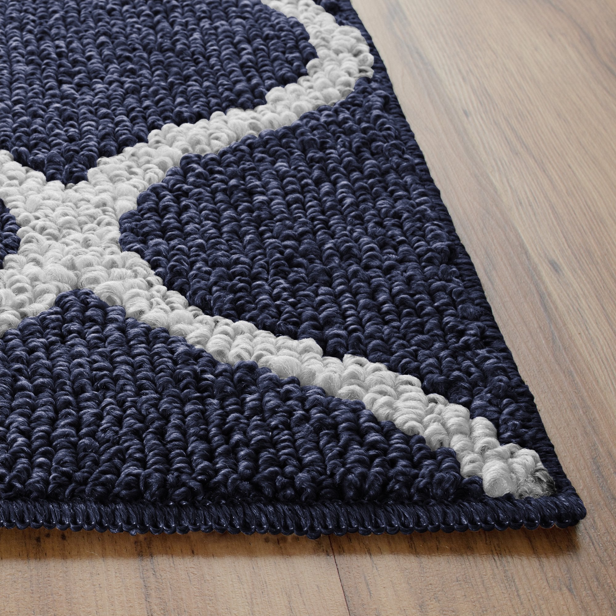 Hallway Runner Rug in Navy Blue