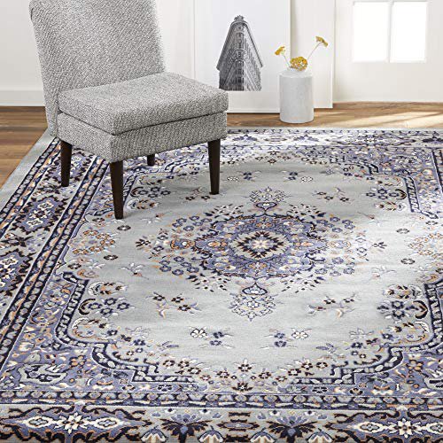 Area Rug Size 3Ft 7inch x 5Ft 2inch in Silver