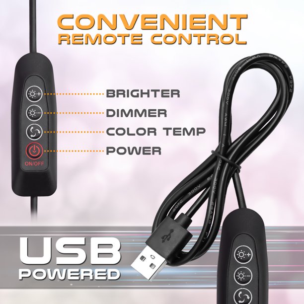 Desk Lamp with Clamp in Black