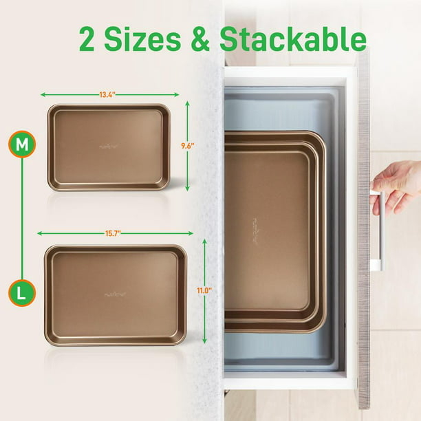 Baking Cookie Sheets Set 2 Pieces