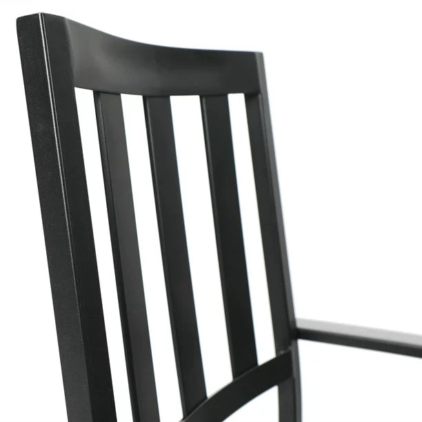 Outdoor Patio Dining Set Modern Steel Furniture 7 Pieces