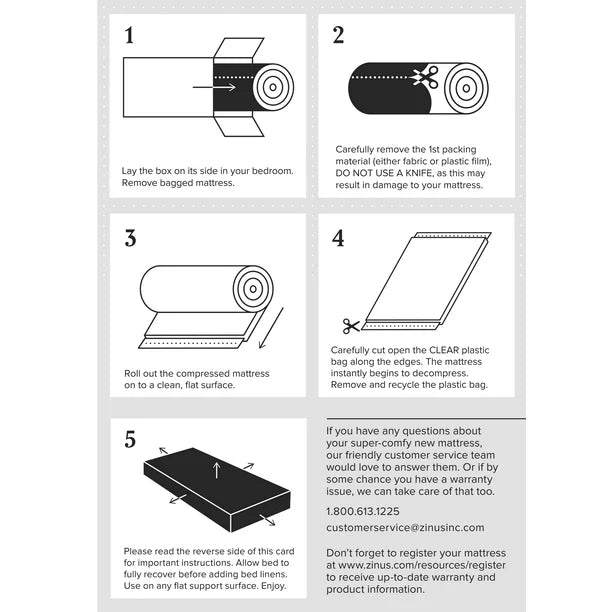 Quilted Hybrid of Comfort Foam and Pocket Spring Mattress Twin 8 Inches