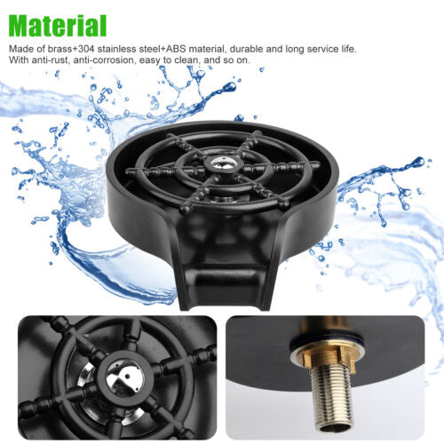 Automatic Glass Rinser Faucet Bottle Washer Cup Cleaner