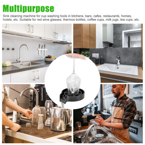 Automatic Glass Rinser Faucet Bottle Washer Cup Cleaner