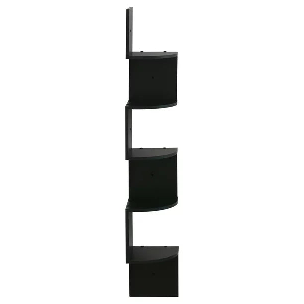 Corner Shelf 5 Tier Wall Mount Floating Radial