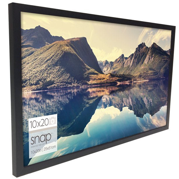 Black Wood Wall Photo Frame 10x20 inches