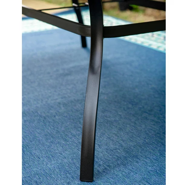 Outdoor Patio Dining Set Modern Steel Furniture 7 Pieces