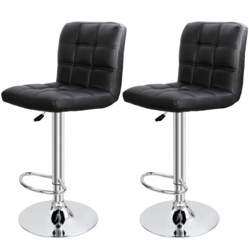 Adjustable Bar Stools PU Leather Modern Dining Chair 4 Pack