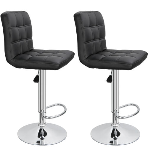 Adjustable Bar Stools PU Leather Modern Dining Chair 4 Pack