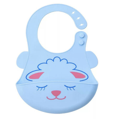 Baby Feeding Silicone Waterproof Bib 2 Pieces