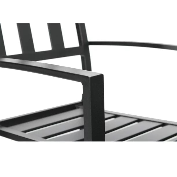 Outdoor Patio Dining Set Modern Steel Furniture 7 Pieces