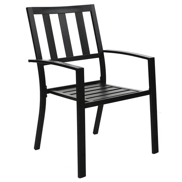 Outdoor Patio Dining Set Modern Steel Furniture 7 Pieces