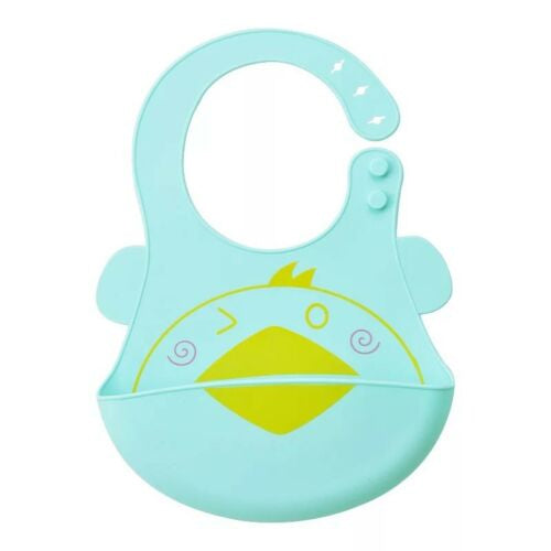 Baby Feeding Silicone Waterproof Bib 2 Pieces
