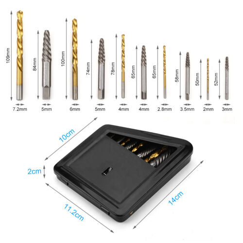 Screw Drill Bit Set 10 pieces