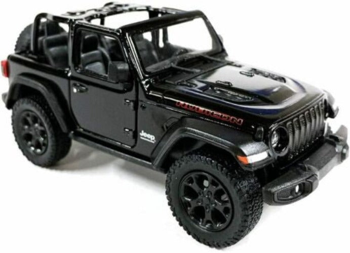 Jeep Black Wrangler 2018 Rubicon Convertible Diecast Model Toy Car