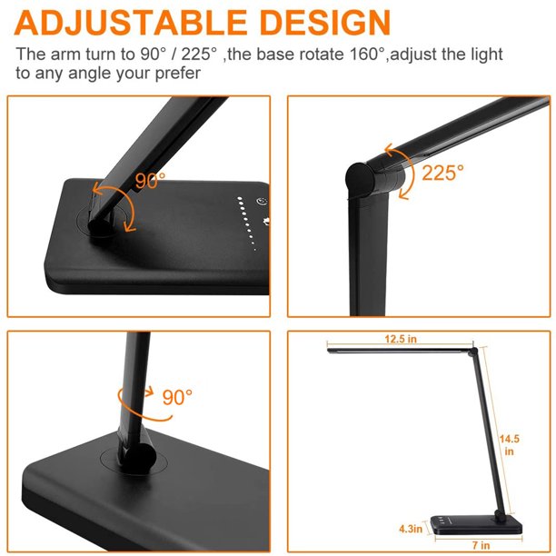 Desk Lamp in LED Black